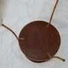 1970/80 'Pair of Bamboo Decor Tripod Pedestals, Lacquered Trays Style Maison Jansen Diameter 43 cm - Image 8