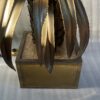 1970 "Palm Tree Floor Lamp in Brass And Patinated Iron  Maison Jansen 3 Heads In The Style Brutaliste H: 170 cm - Image 9