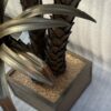 1970 "Palm Tree Floor Lamp in Brass And Patinated Iron  Maison Jansen 3 Heads In The Style Brutaliste H: 170 cm - Image 2