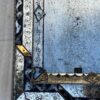 1970/80  Miroir Venise Style Louis 14 Avec Ornements En Verre Bleu 94 X 82 cm – Image 9