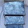 1970′ Series Of 3 Maison Baguès Nesting Tables In Gilt Bronze, 3 Oxyded Olded Glass Trays 38 X 50 X H 47 cm - Image 9