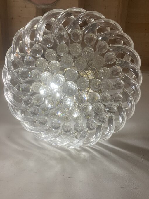 1970′ Chandelier In Methacrylate Decor Lalique Ø 50 cm - Image 9