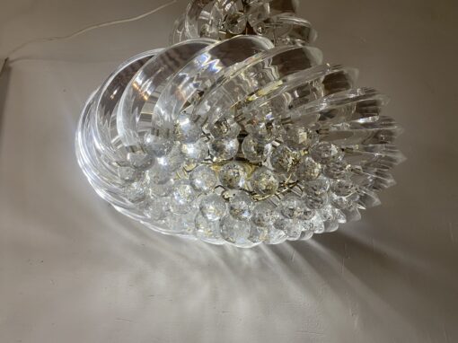 1970′ Chandelier In Methacrylate Decor Lalique Ø 50 cm - Image 5