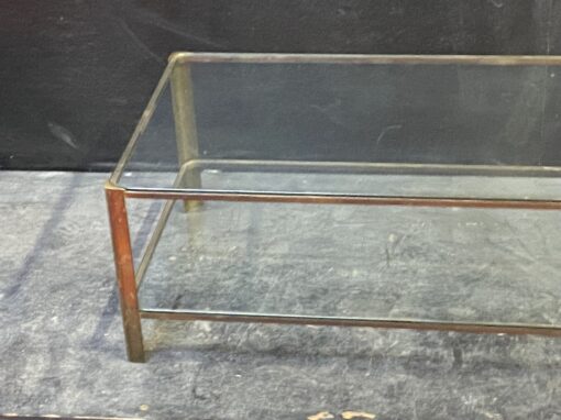 1970′ Jacques QUINET Coffee Table, For Maison MALABERT. Polished Brass. L: 111 cm x 56 cm x H: 37 cm - Image 2